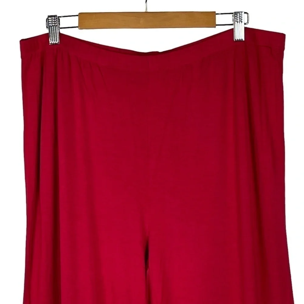 RHONDA SHEAR SHIMMER RED COZY HOLIDAY MATCHING PAJAMA PJ SET